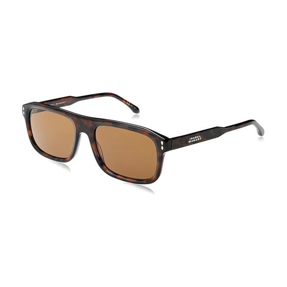 Isabel Marant Flat Top Sunglasses - One Size - Tortoise Brown - Picture 1 of 4